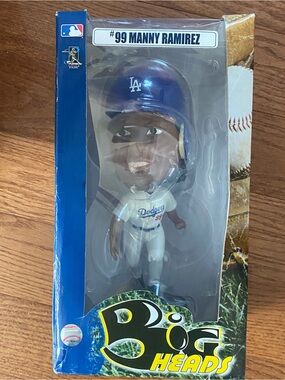 Forever Collectibles Dodgers Manny Ramirez Big Head Figure in Blue and White